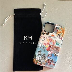 Kaseme Colorful Beach Theme iPhone 13 Case